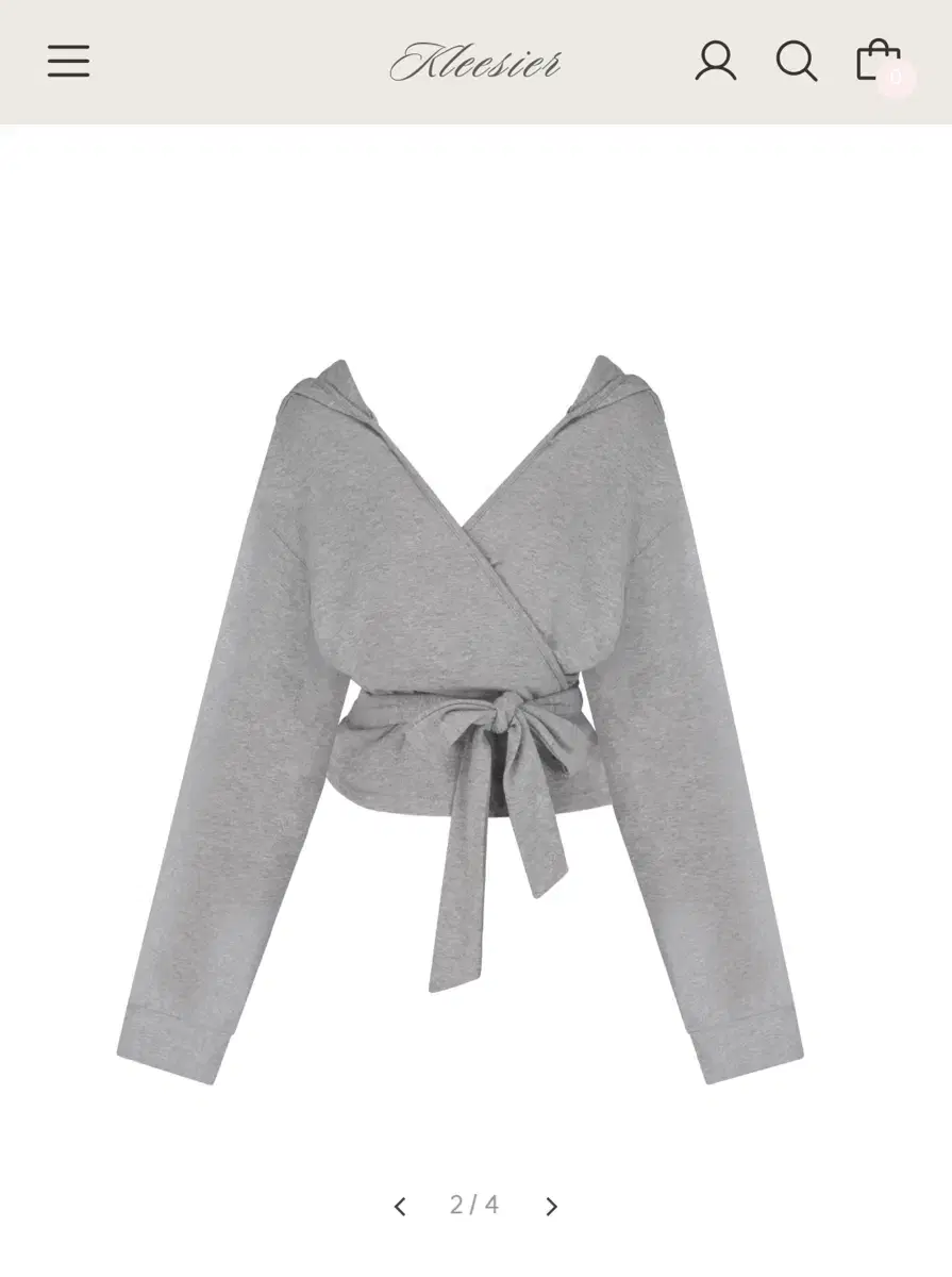 클리시어 S'mores wrap cardigan gray 판매