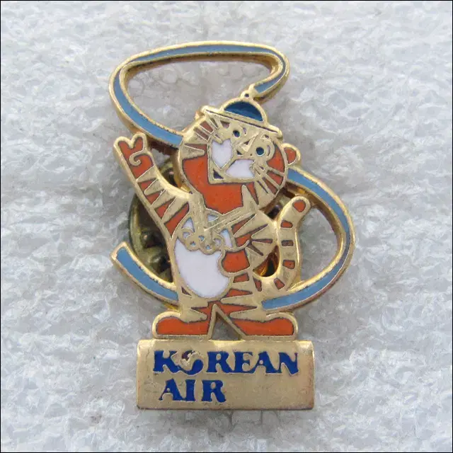 88서울올림픽 KOREAN AIR 대한항공 호돌이 배지 (ol101)