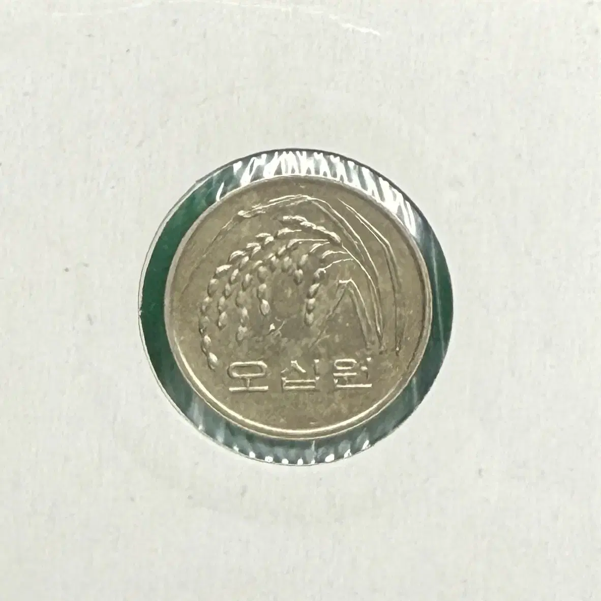 1998년 50원 동전 180도 회전에러