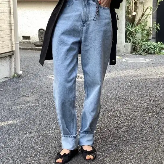 새상품) stu women denim pants light blue