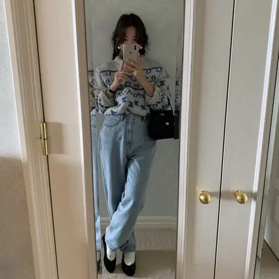 새상품) stu women denim pants light blue