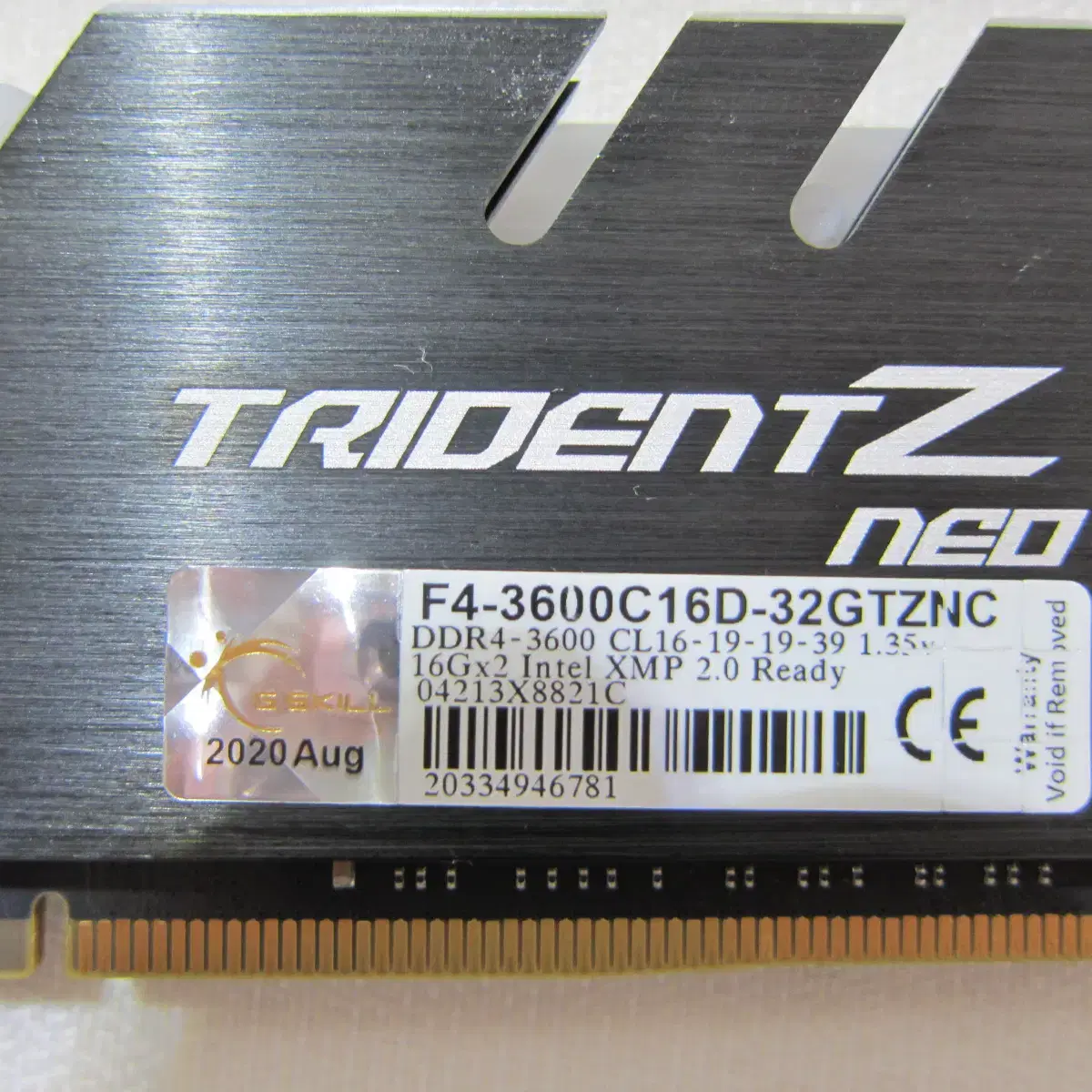 지스킬 DDR4-3600 CL16 TRIDENT Z NEO 16Gx2