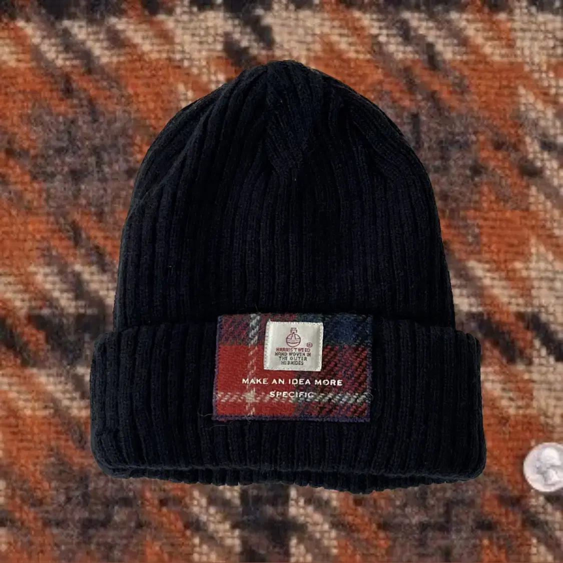 HARRIS TWEED knit Beanie