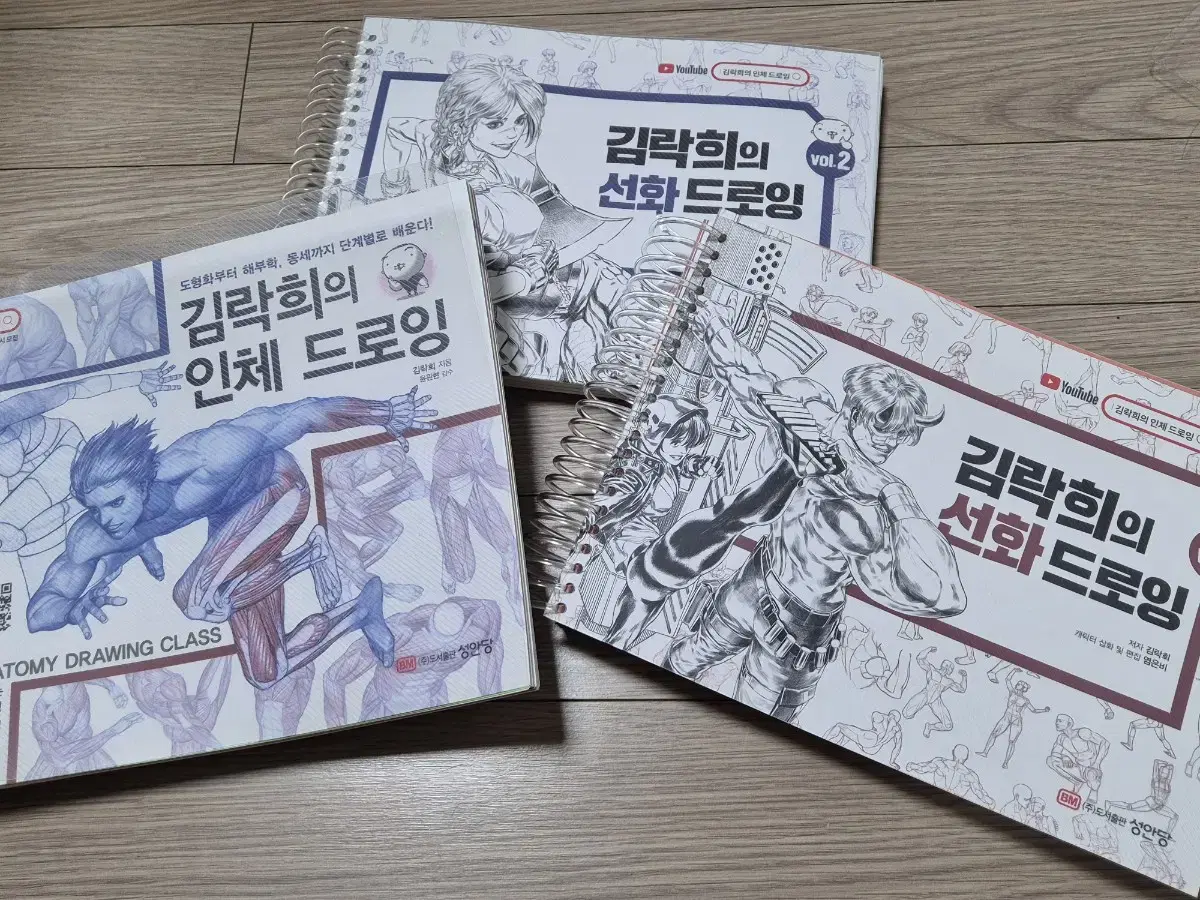 김락희의 인체 드로잉, 선화 드로잉 vol 1,2