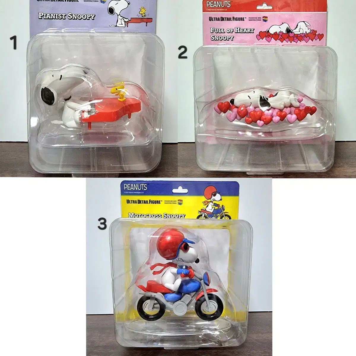 (3pcs Unsealed)Mediocomtoy UDF Snoopy Figures