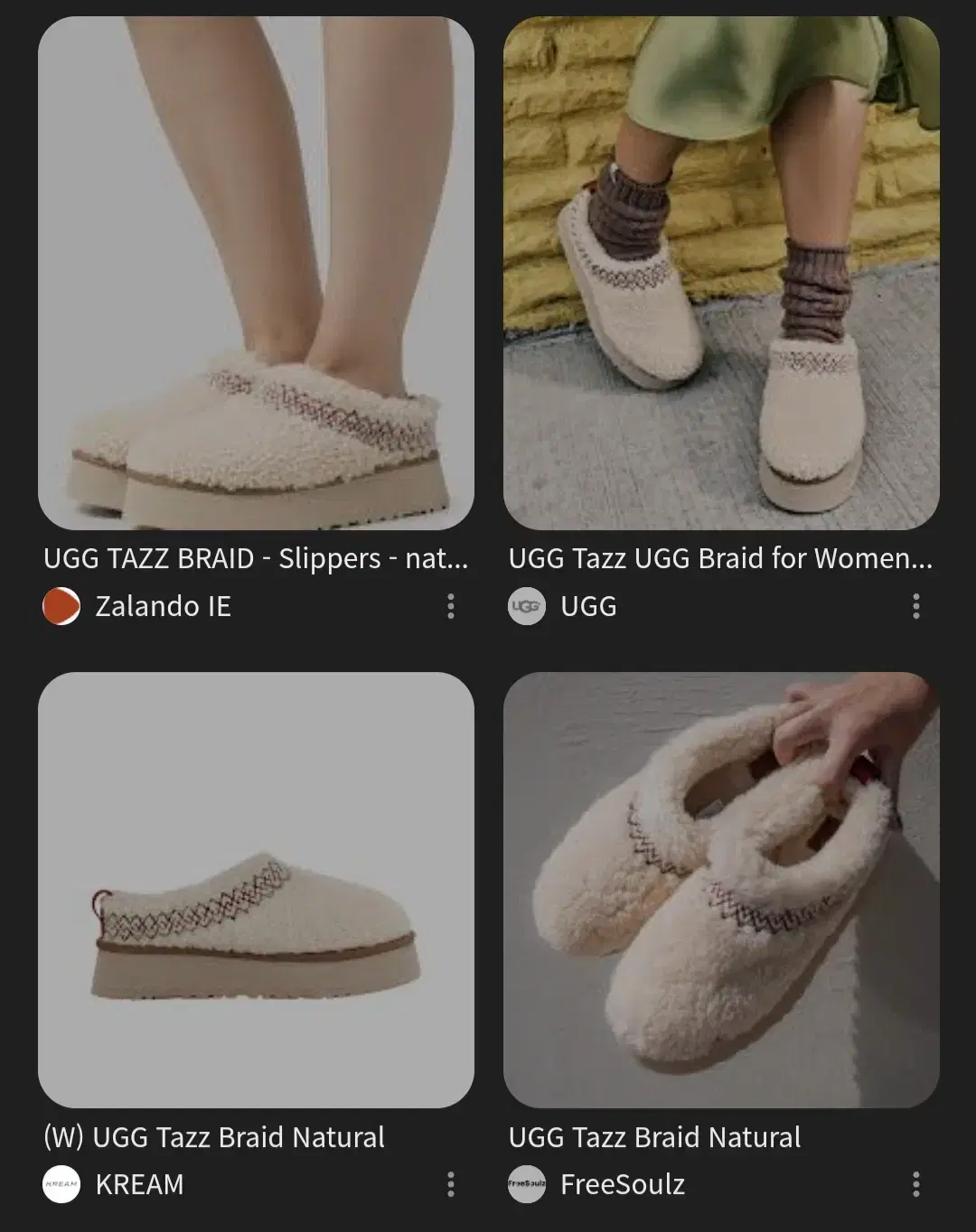 어그 UGG 11(270) 타즈 UGG TAZZ BRAID