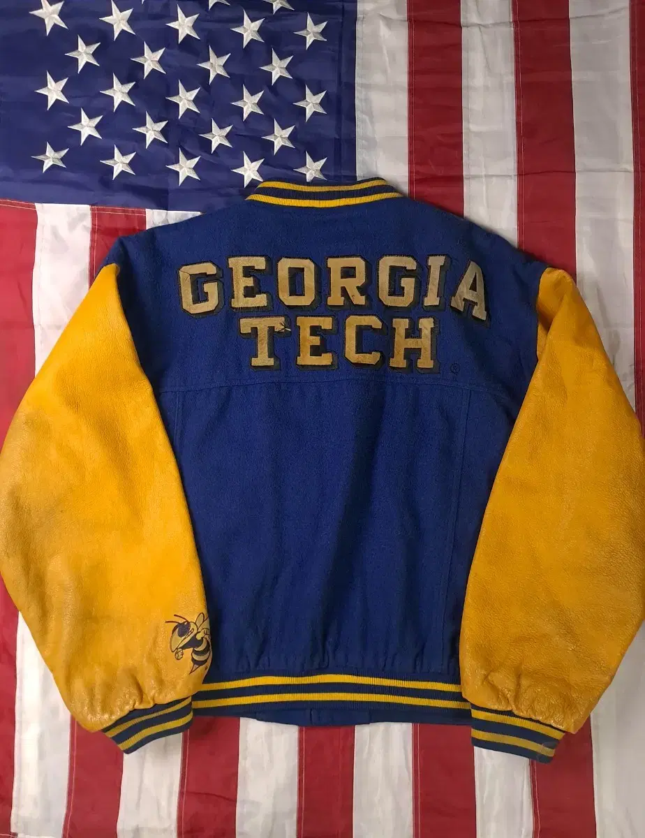 오리지날 80's 빈티지 GEORGIA TECH 울 바시티점퍼