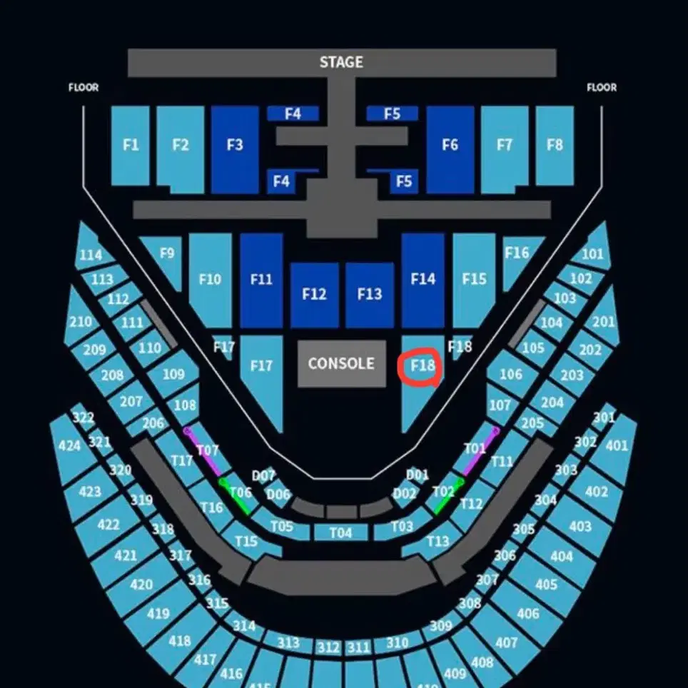 nct127 엔시티127 콘서트 첫콘 f18구역 양도