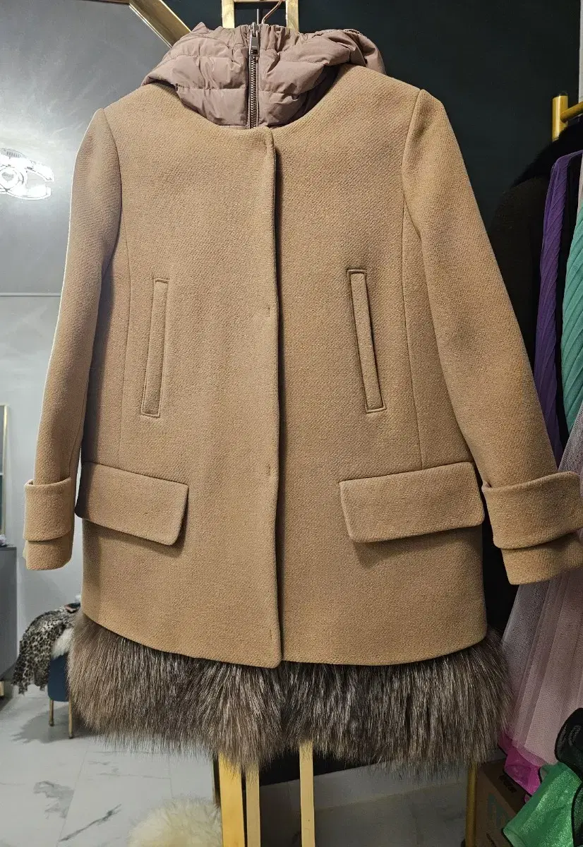 Juke coat 2way goose vest.coat