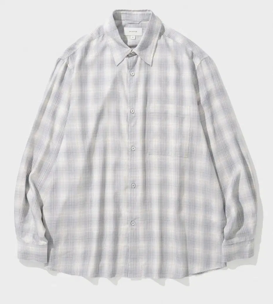 셔터) 체크 셔츠 NAVONA SHIRT(M) (CHECK GREY)