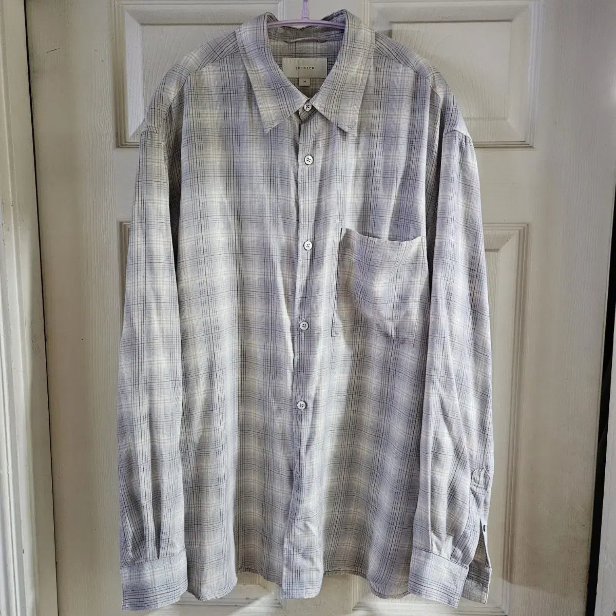 셔터) 체크 셔츠 NAVONA SHIRT(M) (CHECK GREY)