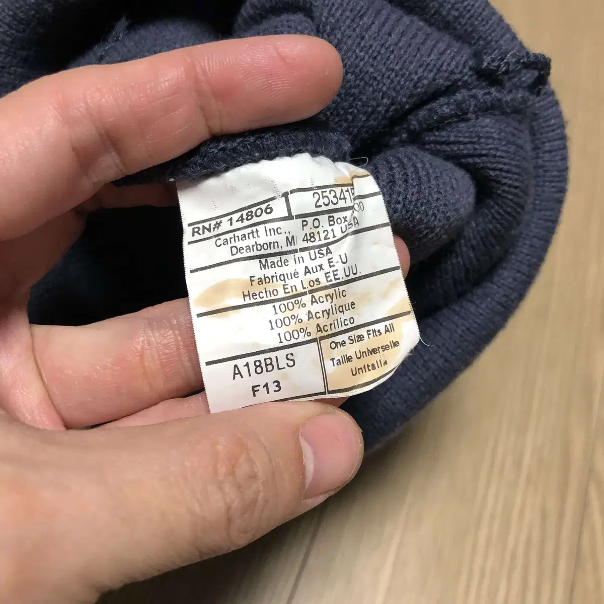 ONE SIZE) 칼하트 Carhartt A18 비니 그레이 네이비 모자