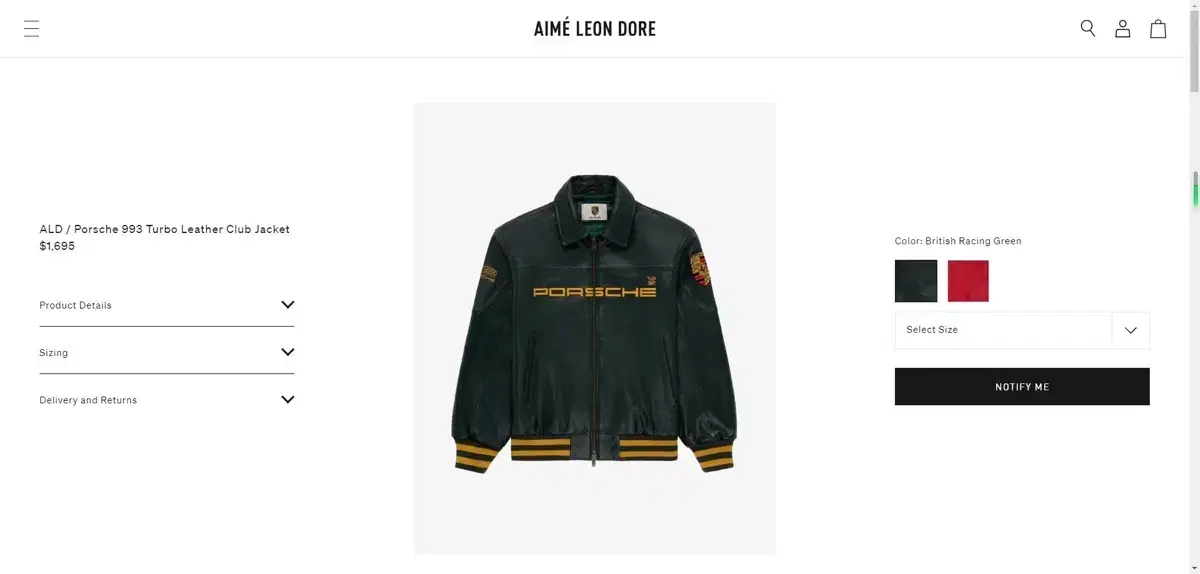 AIME LEON DORE 2024A/W 아임레온도르 포르쉐