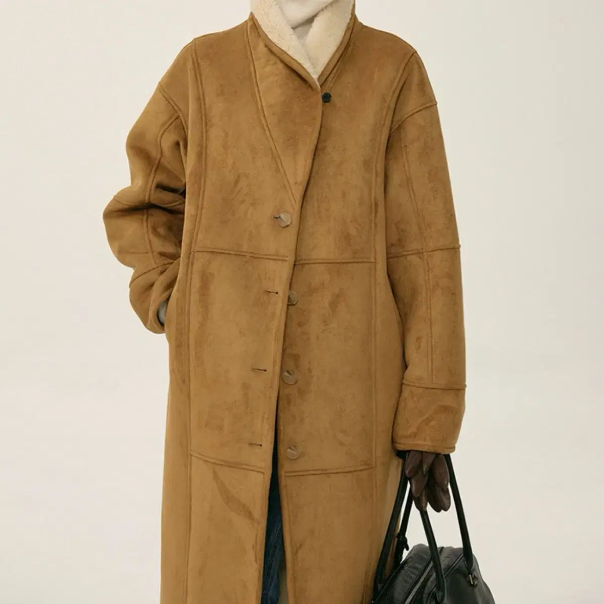 (o.f.c) Shawl Collar Long Mustang(camel)