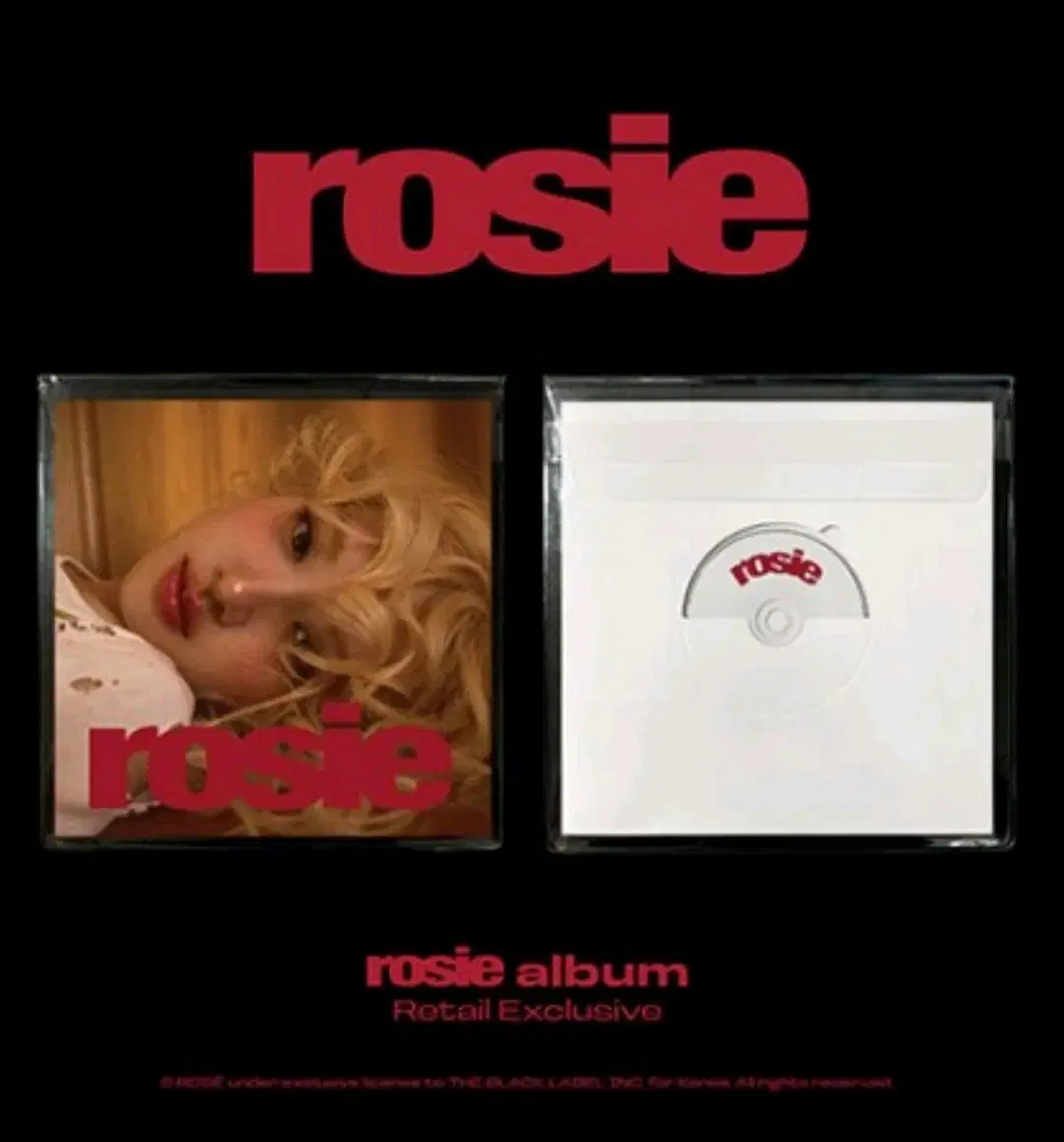 블랙핑크 로제 rosie 앨범 kr,retail 풀구성 양도