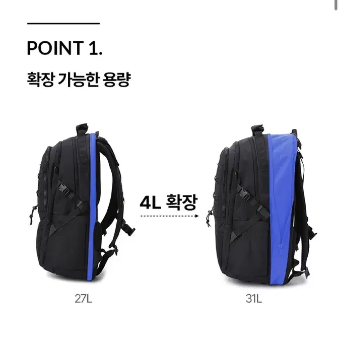 (새것)데상트 3.0 백팩 (27+4L 확장) 다크 그레이 (SQ12 3