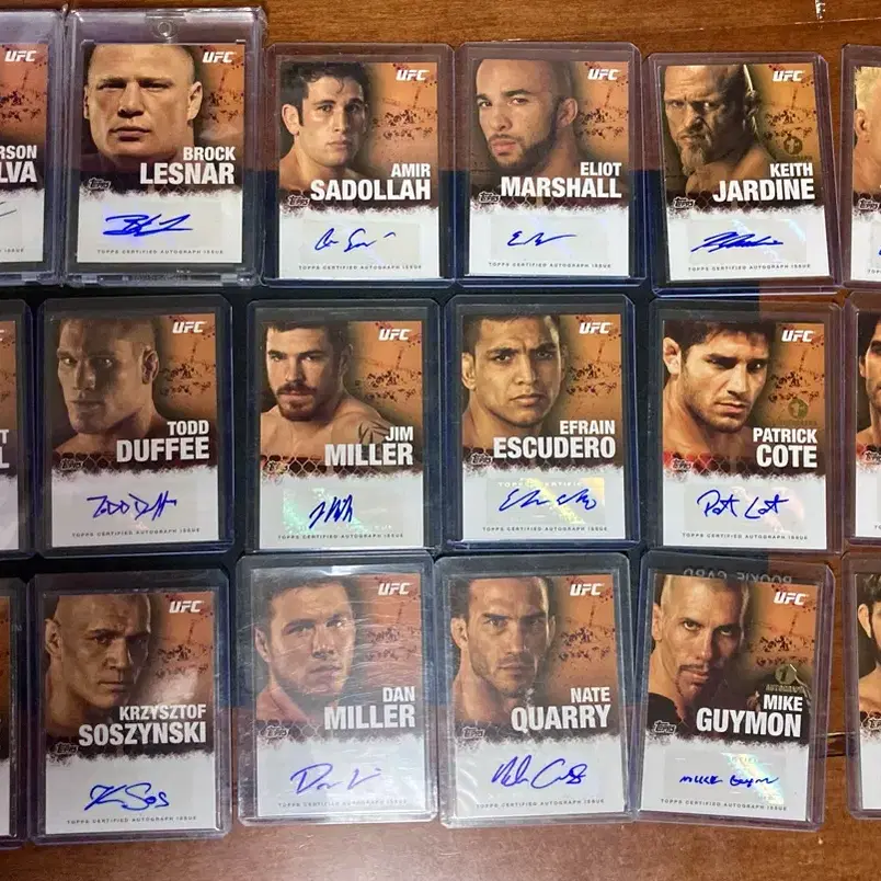 UFC 2010topps round4 오토 랏 레스너 실바등