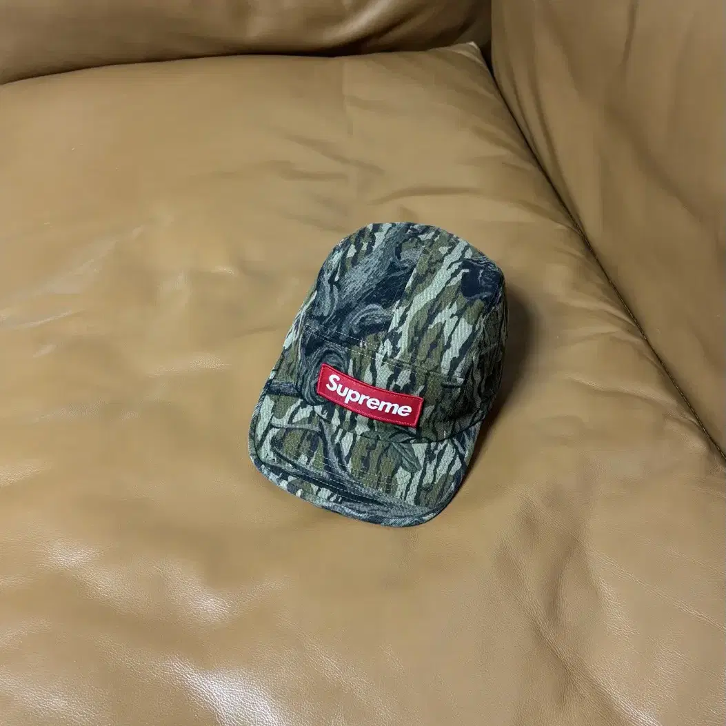 Supreme 슈프림 밀리터리 캠프캡 모자 Washed Oak Camo