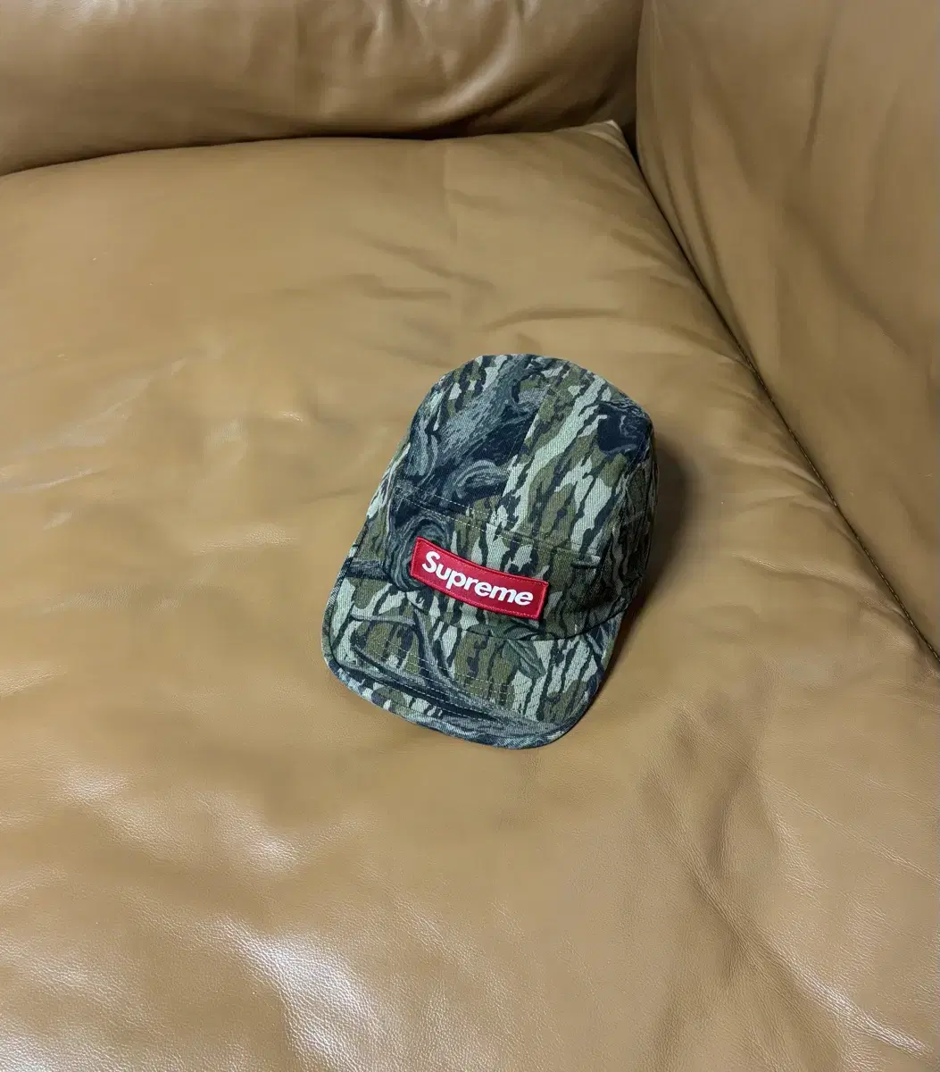 Supreme 슈프림 밀리터리 캠프캡 모자 Washed Oak Camo