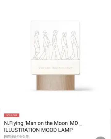 N.Flying Man on the Moon MOOD LAMP 램프