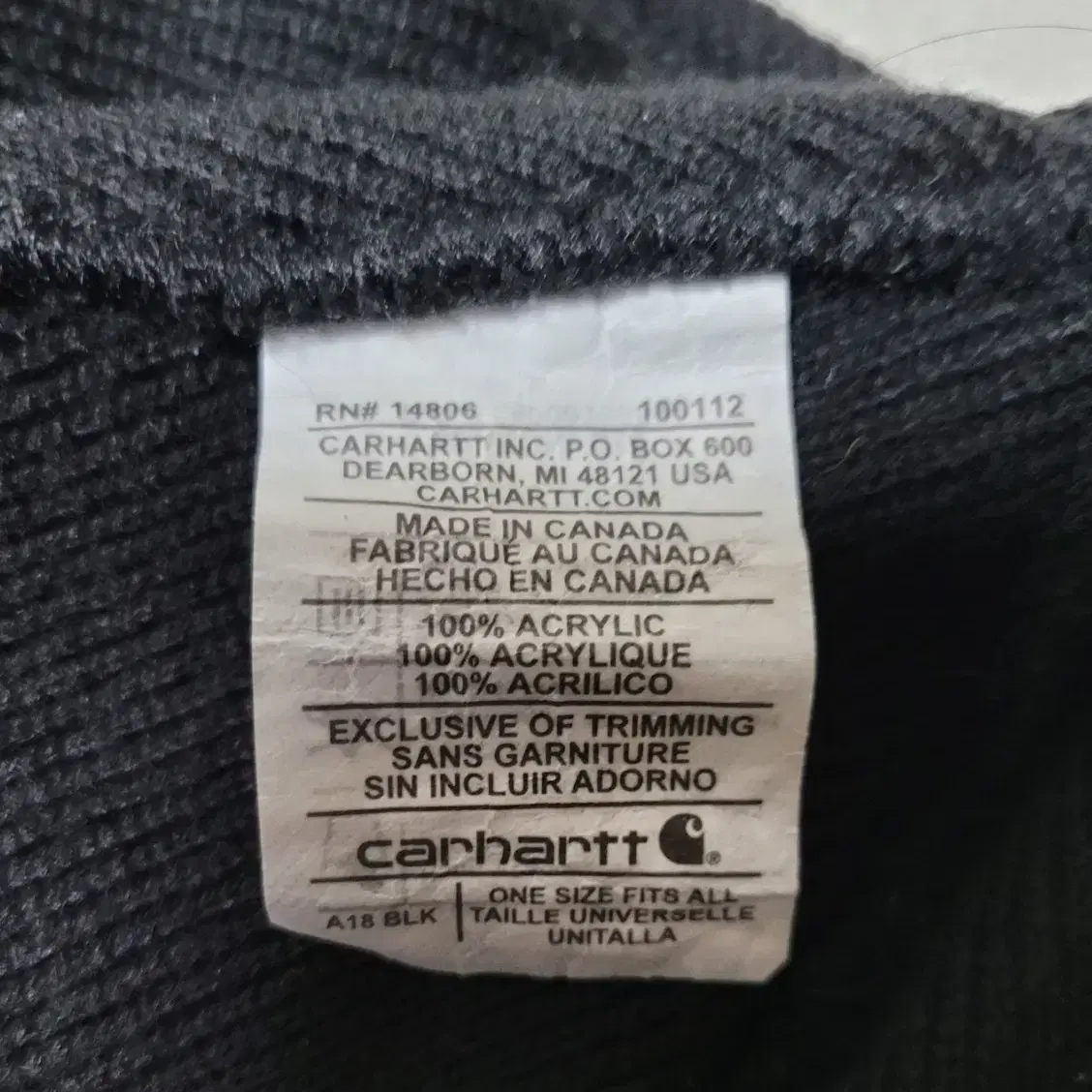 칼하트 carhartt 비니 빵모자 남녀공용 사계절용 무료배송