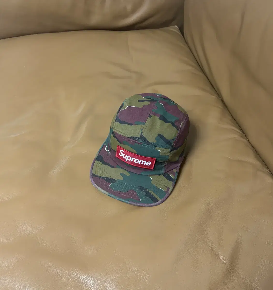 Supreme 슈프림 카모 캠프캡 모자 (Washed Camo)