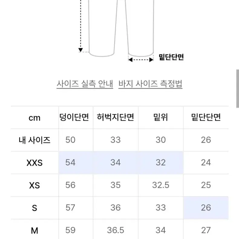 새상품) 에반드레스 데님팬츠 블랙 xxs