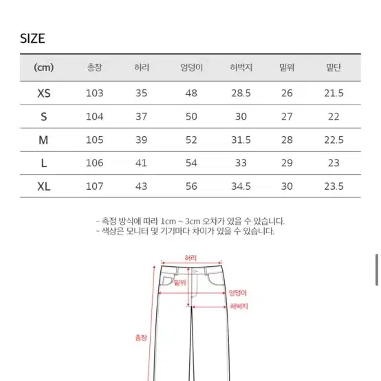 토피 와이드 데님 3장 일괄