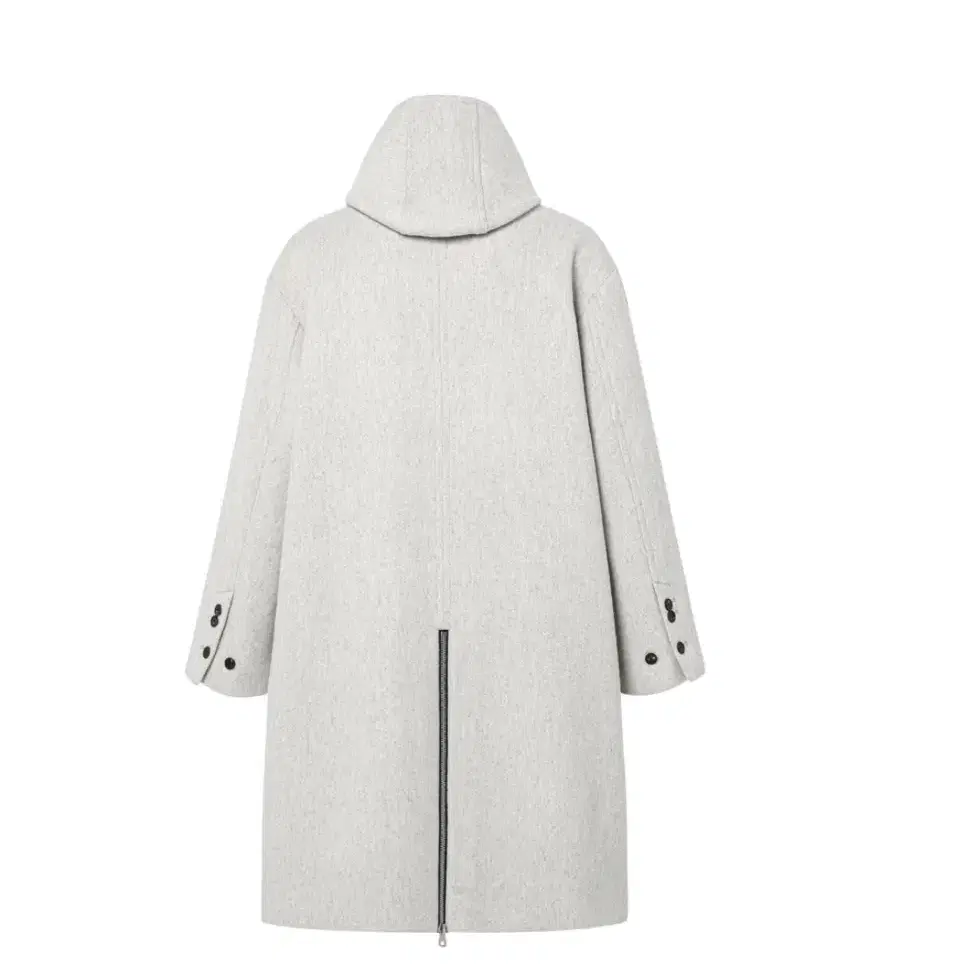 애드오프 BACK ZIPPER HOOD COAT HEATHER GREY