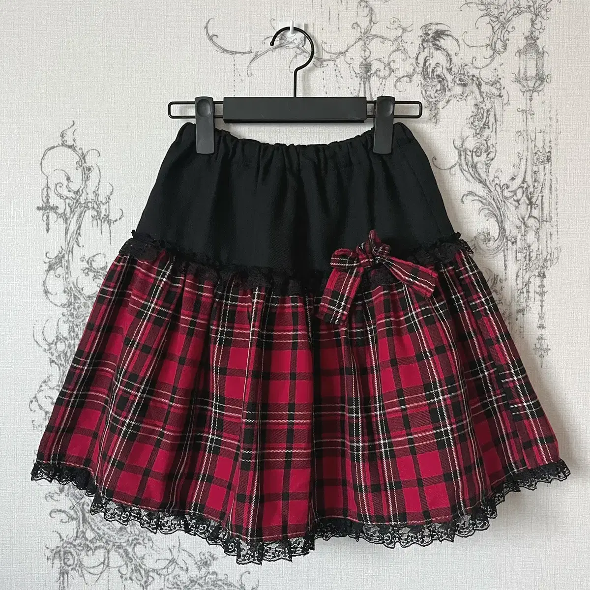 ribbon flannel skirt