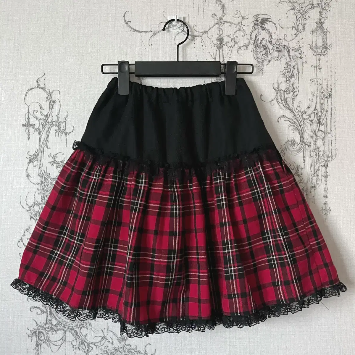 ribbon flannel skirt