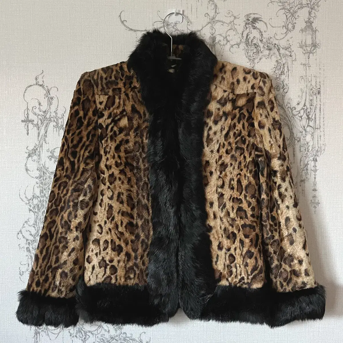 leopard fur jacket