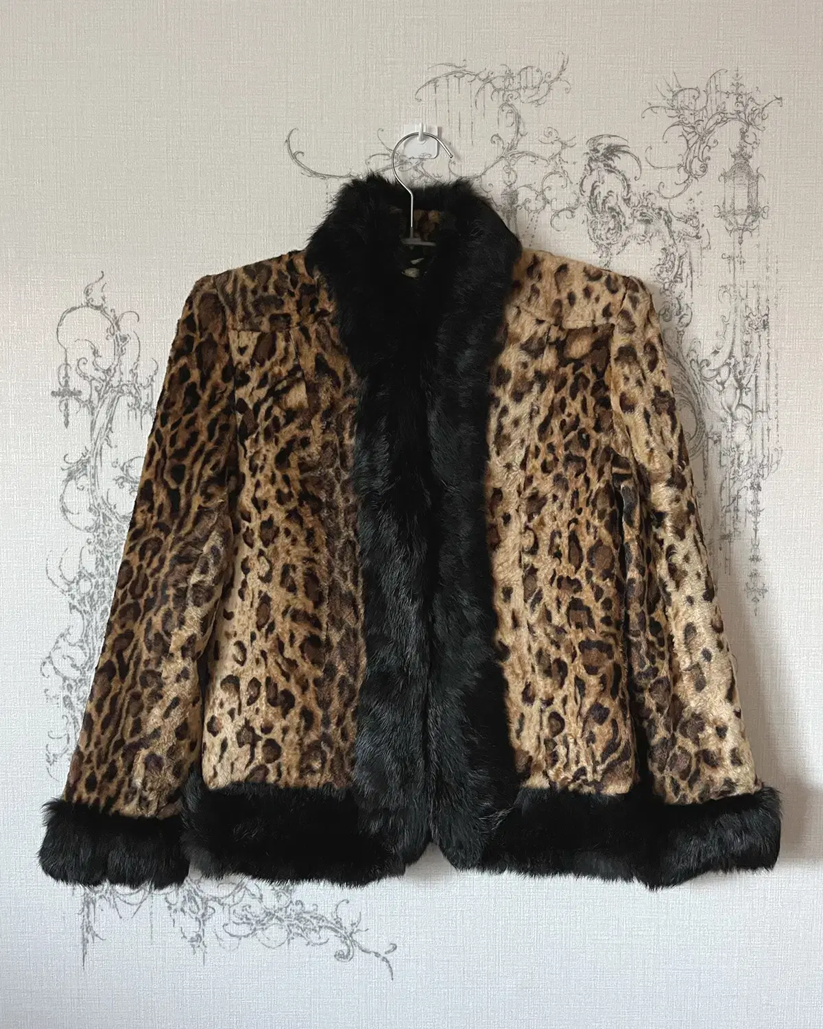 leopard fur jacket