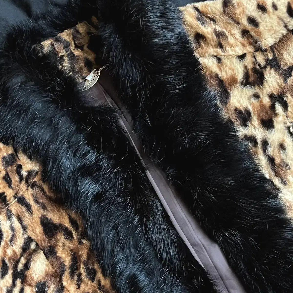 leopard fur jacket