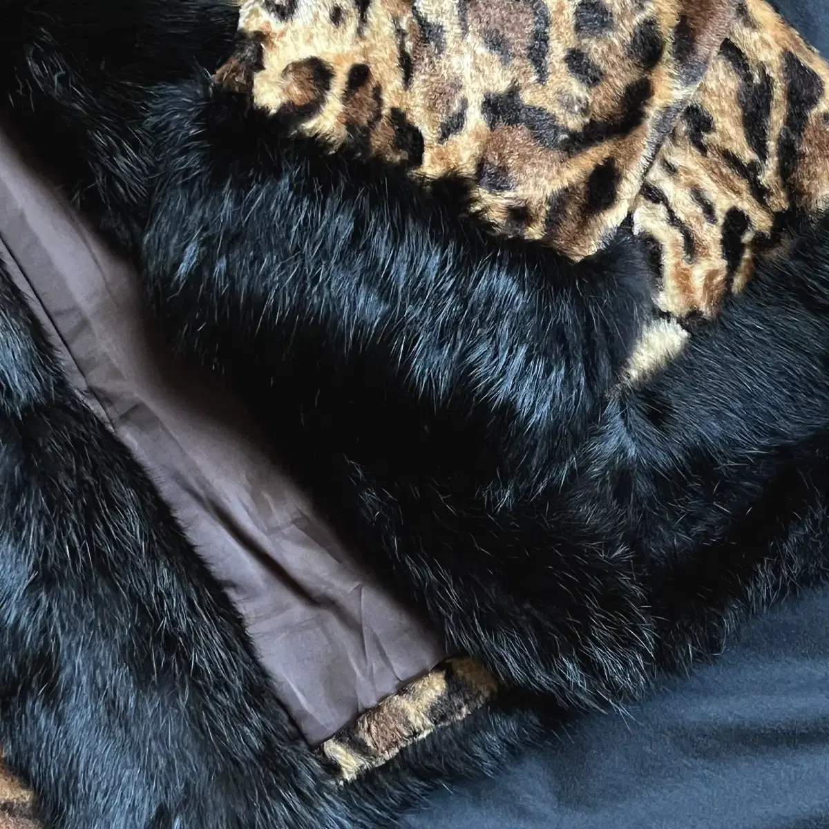 leopard fur jacket