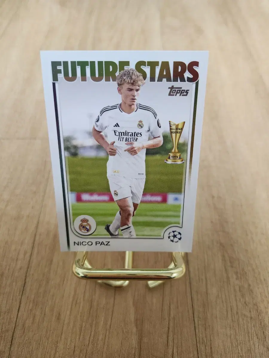 25Tops Competitions Real Madrid Nicopaz All-Star Rookie Soccer Card