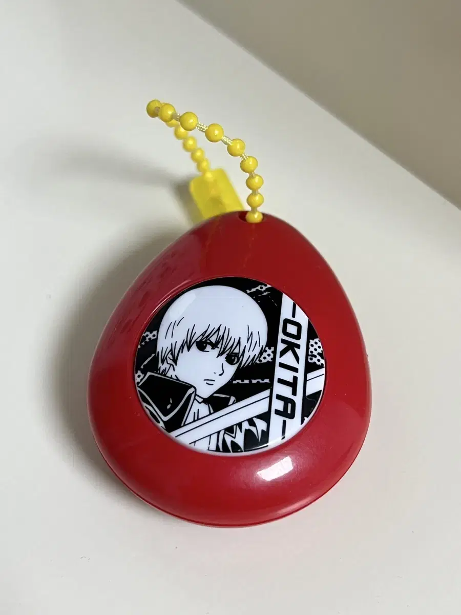 Gintama Sogo Voice Egg keyring Figure Nui Gacha Acrylic