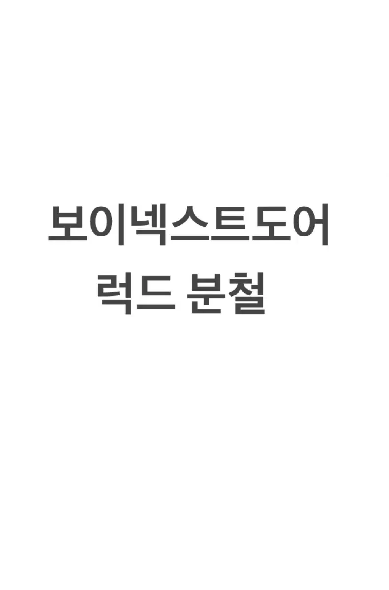 리우) 보넥도 럭드 분철