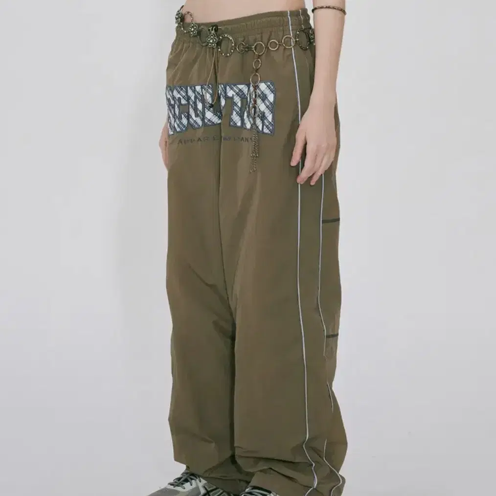 스컬프터 트랙팬츠Check Varsity Track Pants Khaki