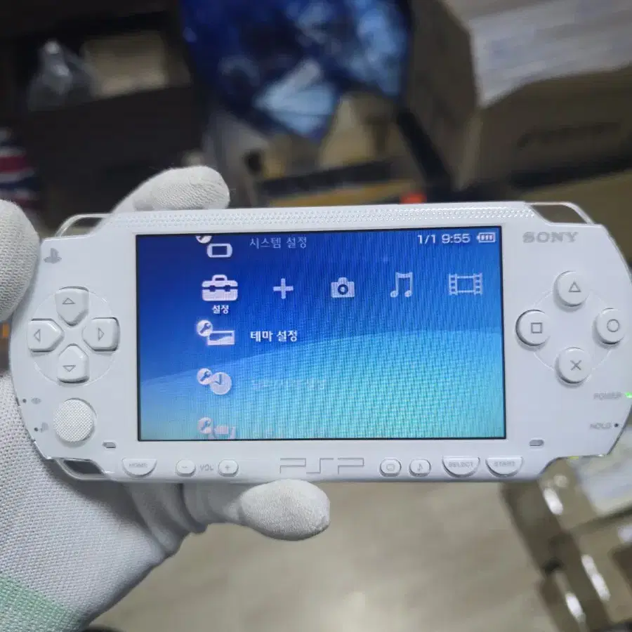 A+급 psp 1000 화이트+알umd 3장