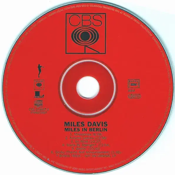 Miles Davis - In Berlin (CD) 유럽반2005 미개봉