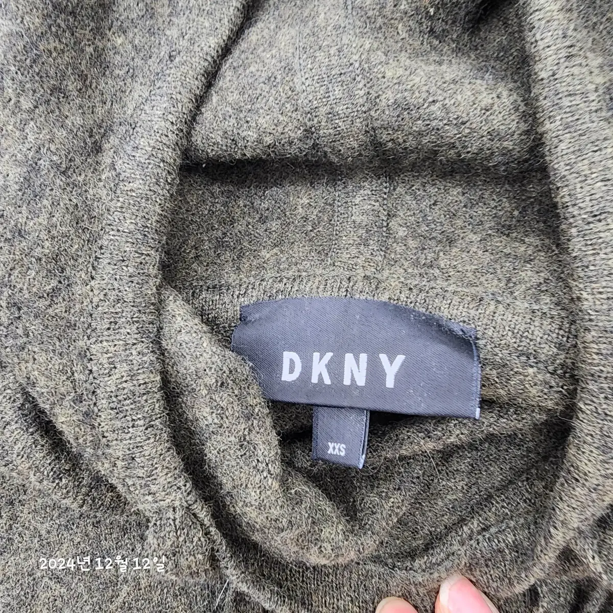 DKNY 정품 캐시미어 후드니트/55