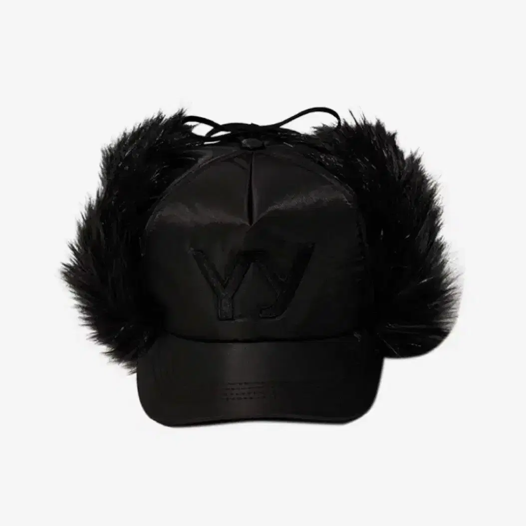 오픈와이와이 FAUX FUR EARFLAP CAP, BLACK