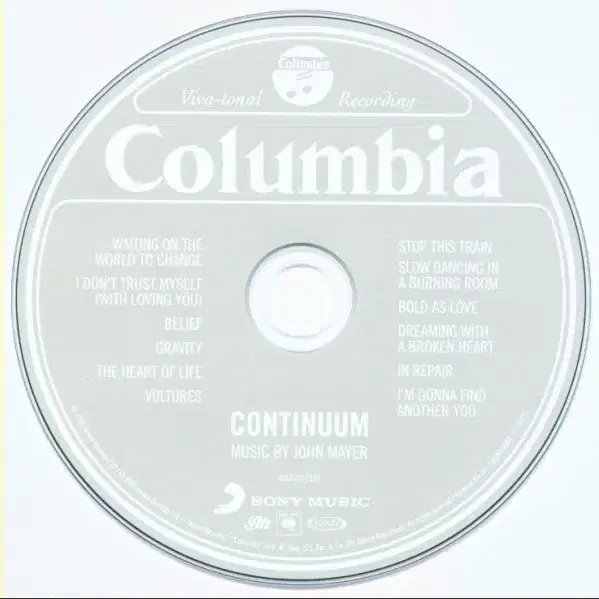 John Mayer - Continuum (CD) 유럽반 2006 민트급