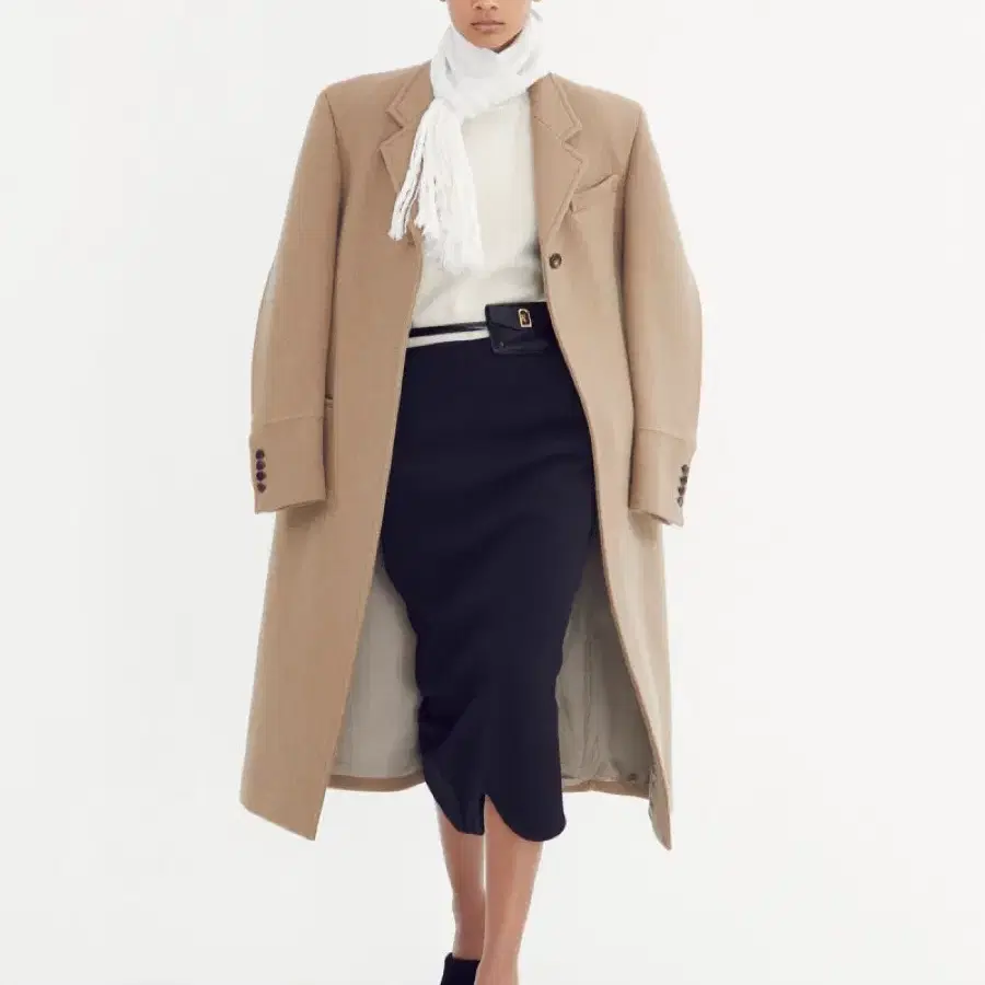 렉토 코트 KUSE LIGHT OVER-SIZE WOOL COAT (BE