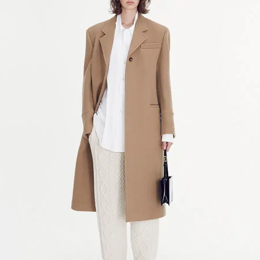 렉토 코트 KUSE LIGHT OVER-SIZE WOOL COAT (BE