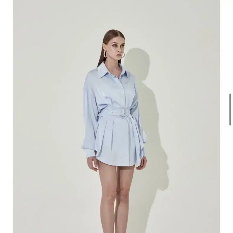 채뉴욕 The Boss Long Silk Shirts [Blue] S