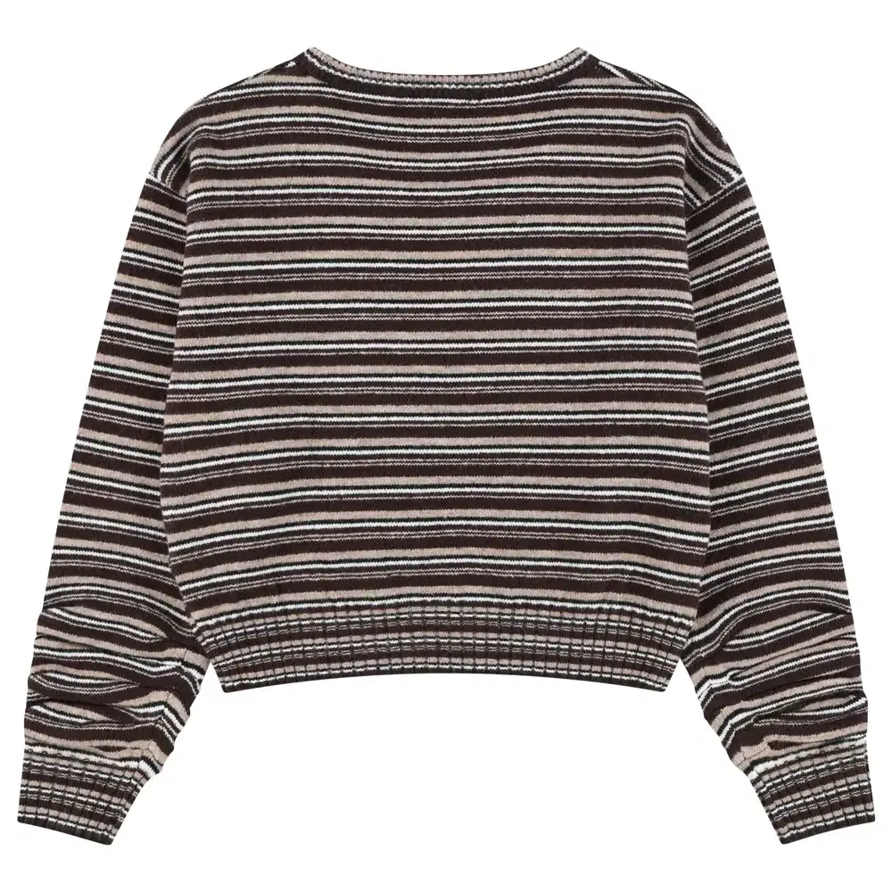 코이세이오 COY STRIPE KNIT BROWN