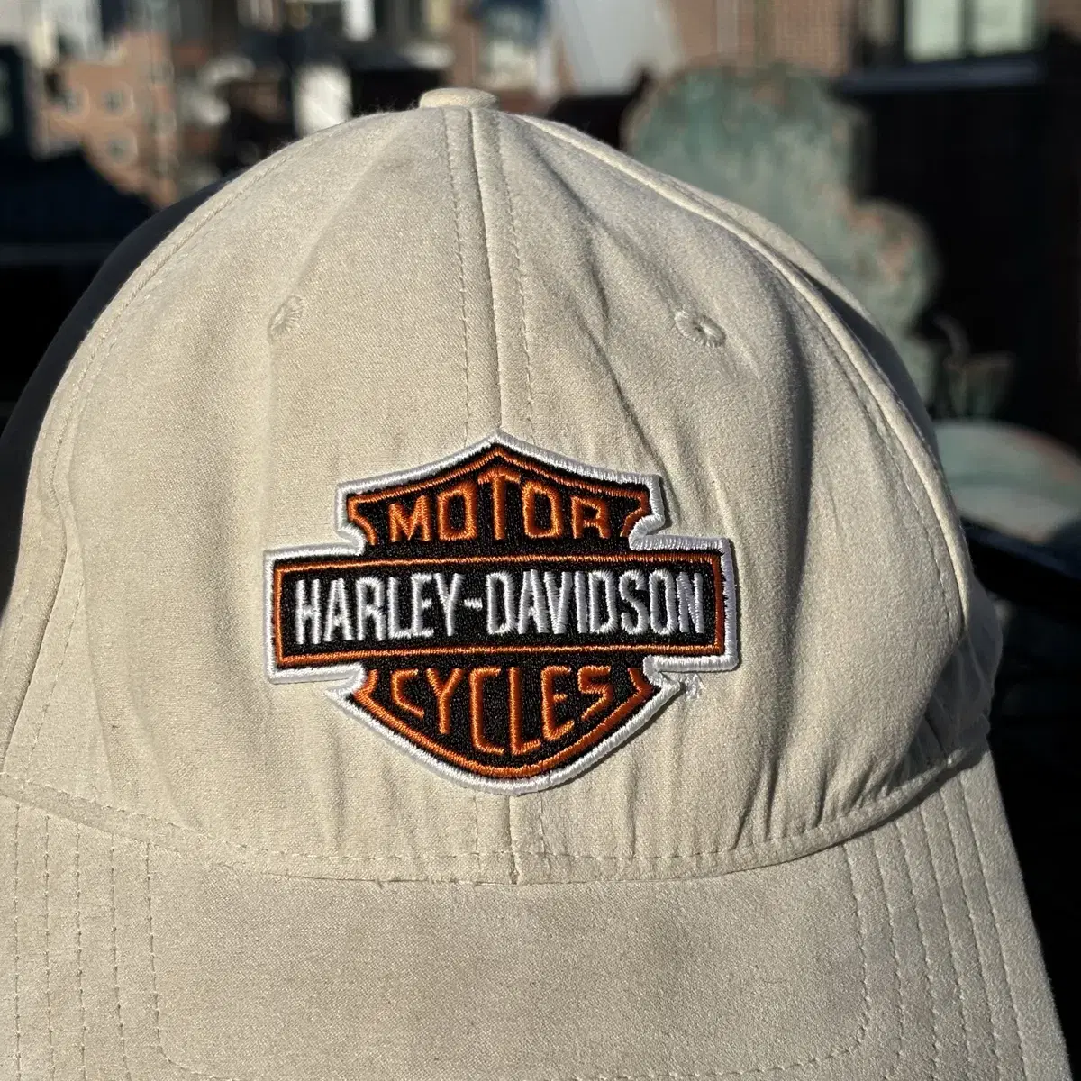 Harley Davidson 할리데이비슨 연베이지 스웨이드 볼캡