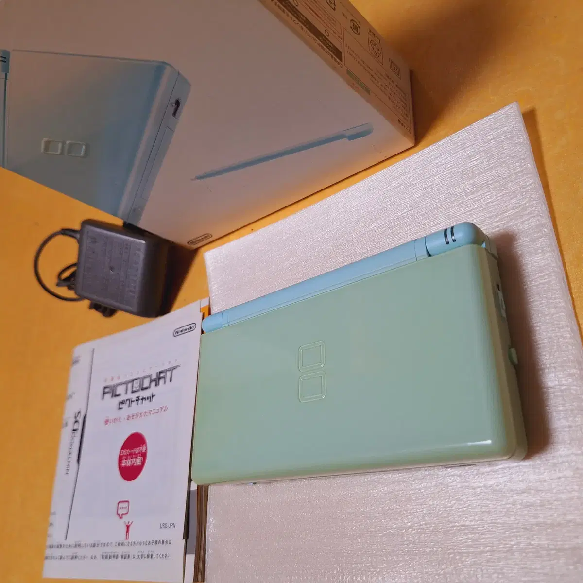 미품급 닌텐도 DS LITE 아이스블루 일본판 박스셋 dslite dsi